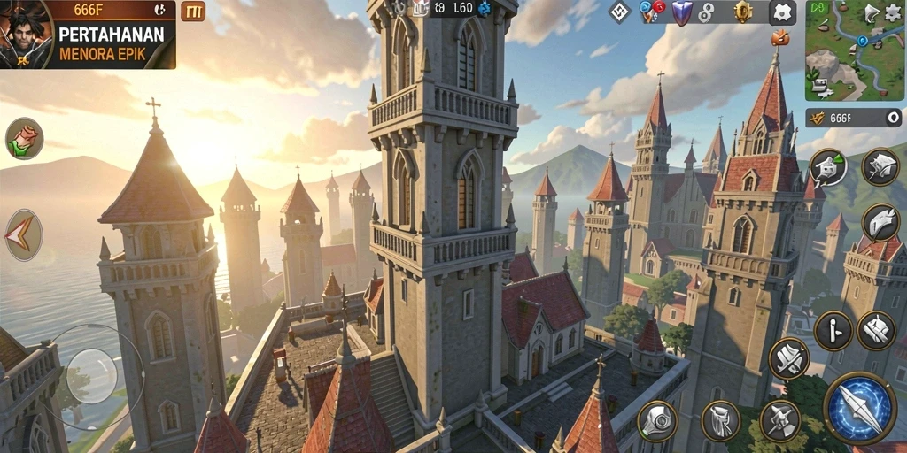 Tampilan gameplay seru dari 666F yang memukau.