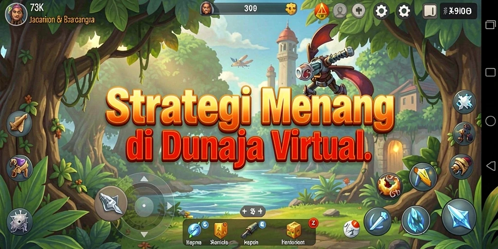 Tampilan gameplay <strong>73K</strong> yang mendebarkan dan penuh strategi.