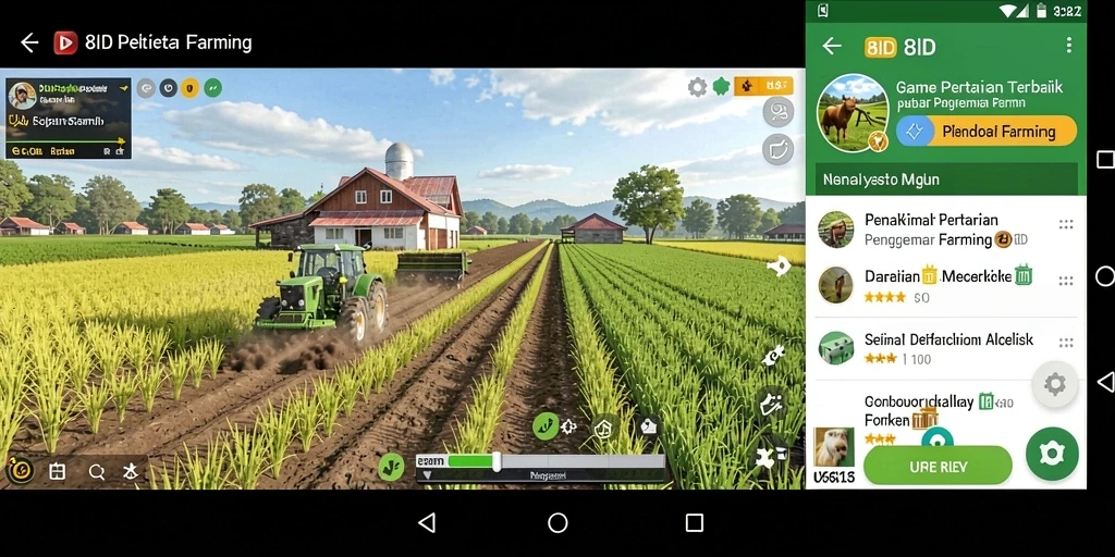 Screenshot gameplay 8ID menampilkan aktivitas bertani yang seru.