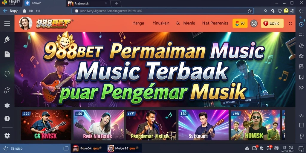 Tampilan gameplay keren dari aplikasi musik 988BET.