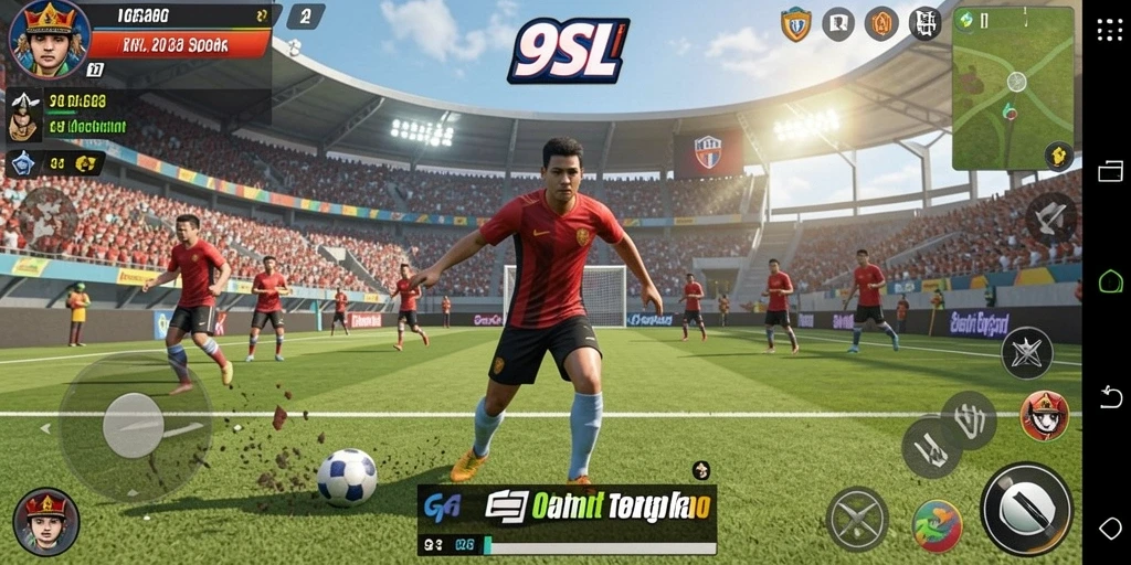 Gameplay seru dan menantang dalam 9SL dengan aksi olahraga yang mendebarkan.