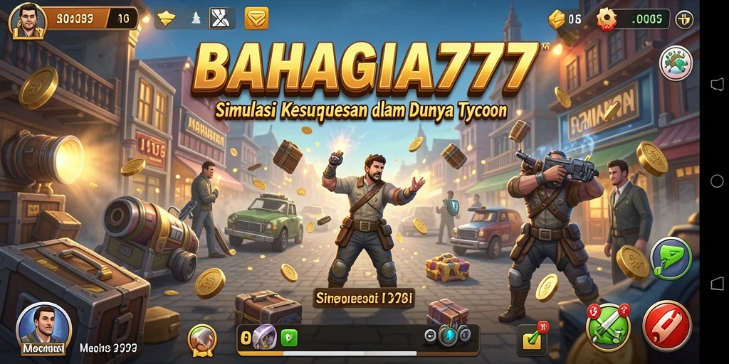 Tampilan gameplay BAHAGIA777 yang menarik dan beragam fitur bisnis.