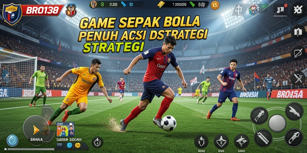 Tampilan gameplay BRO138 yang menarik saat pertarungan di lapangan.