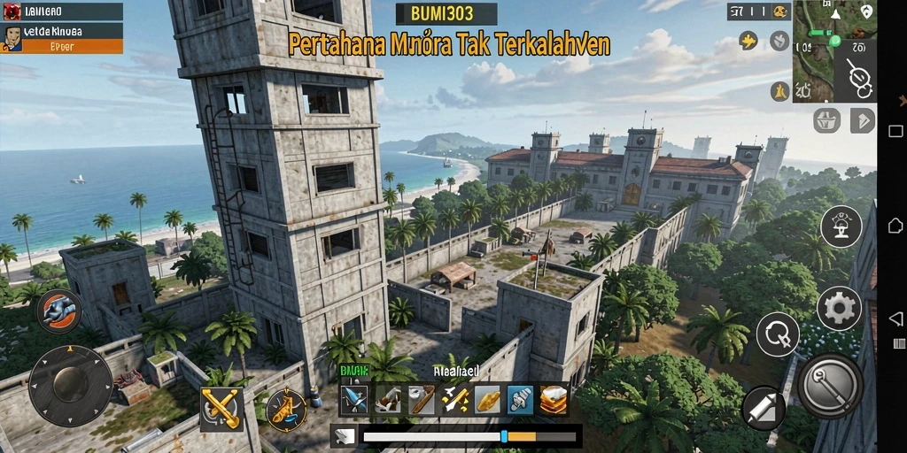 Gameplay menantang BUMI303 dalam pertahanan menara yang menegangkan.
