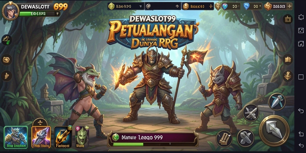 Tampilan seru dari gameplay RPG di DEWASLOT99