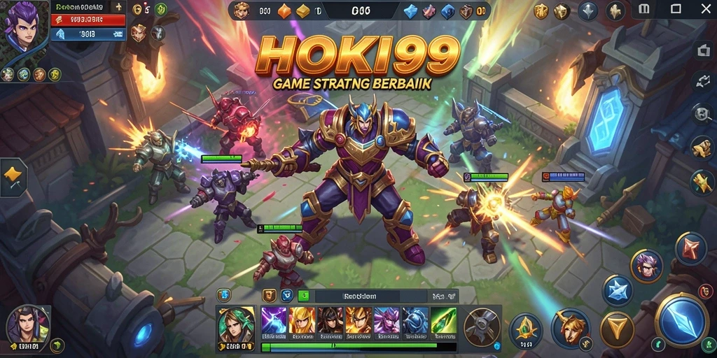 Screenshot gameplay HOKI99 yang menampilkan pertarungan strategis.
