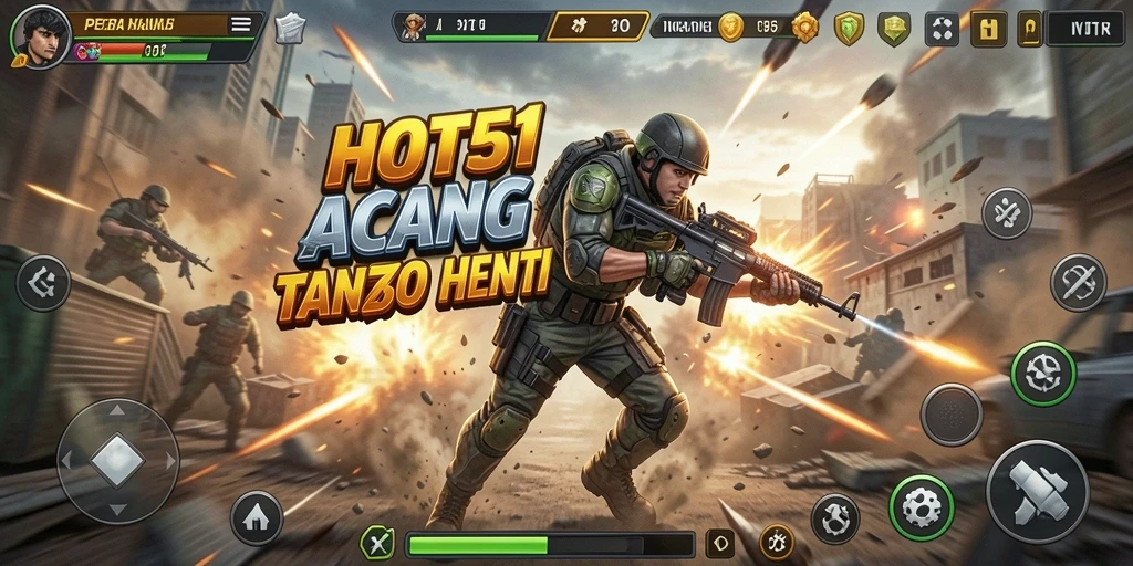 Gameplay HOT51 yang mendebarkan dengan aksi penuh adrenalin.