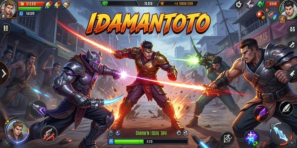 Gameplay menegangkan dalam IDAMANTOTO dengan aksi pertarungan seru.