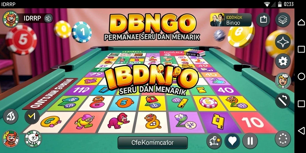 Tampilan gameplay Bingo yang menarik dan interaktif dari IDRRP.