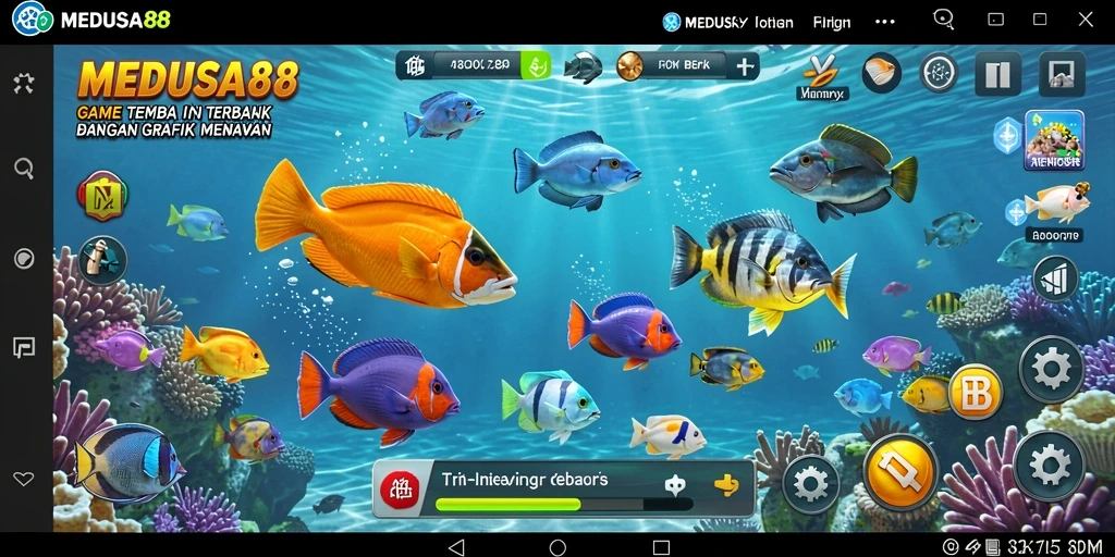 Tampilan gameplay <strong>MEDUSA88</strong> yang mendebarkan dan penuh aksi.