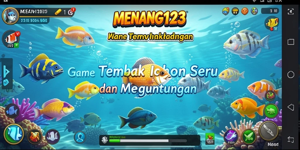 Gameplay seru MENANG123 saat menangkap ikan.
