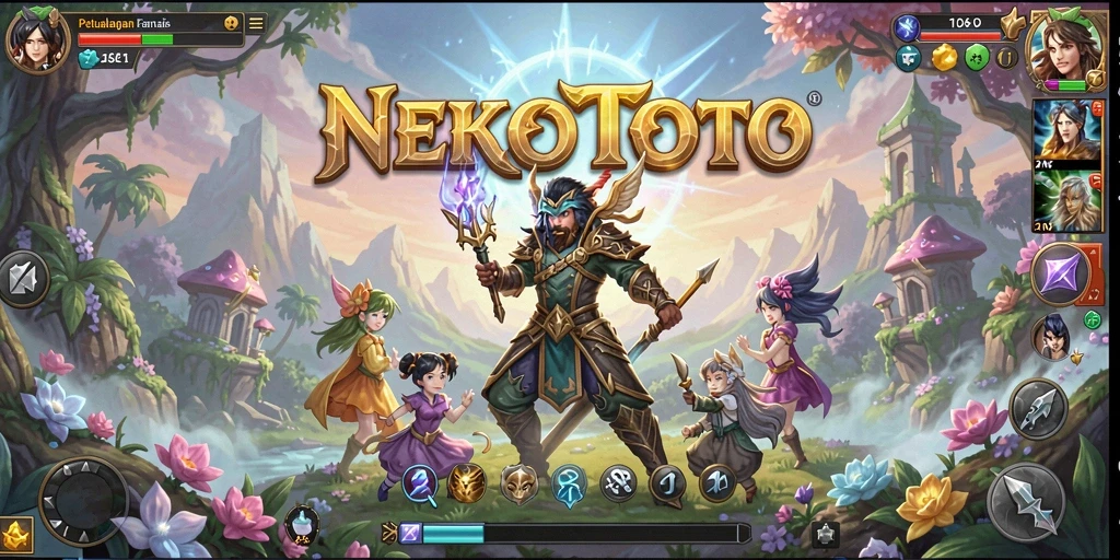 Gambaran gameplay seru dalam <strong>NEKOTOTO</strong> yang menampilkan pertarungan epik.