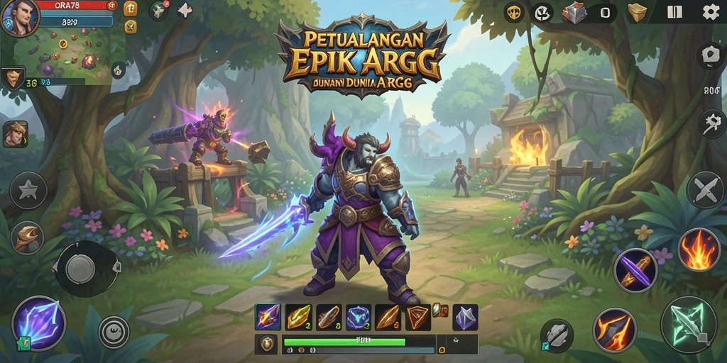 Tampilan gameplay menakjubkan dengan aksi ARPG yang mendebarkan.