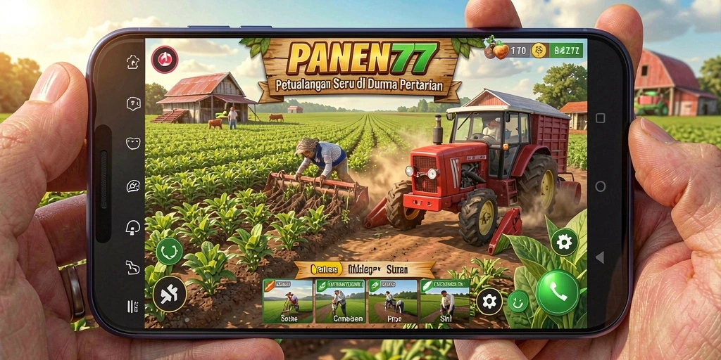 Tangkapan layar <strong>PANEN77</strong> menampilkan gameplay seru saat memanen tanaman.