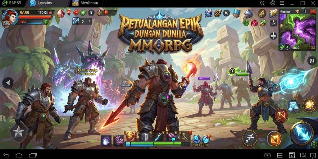 Gameplay seru dan mendalam dari RAP89 dalam MMORPG.