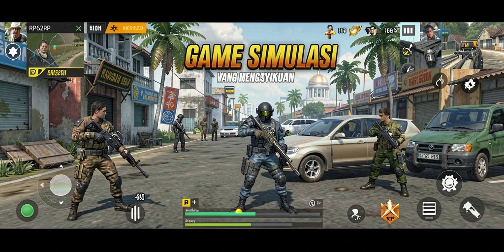 Gameplay simulasi RP62RP yang menarik dan imersif.