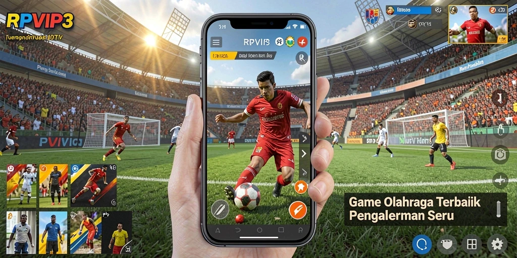 Tampilan gameplay RPVIP3 yang seru dan kompetitif di lapangan.