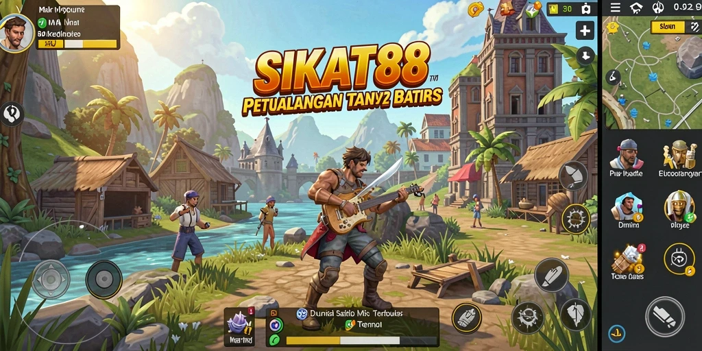 Gameplay SIKAT88 yang mendalam dan luas dalam dunia terbuka.