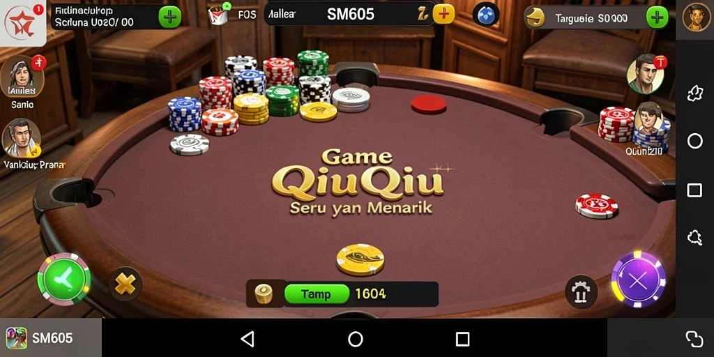 Gameplay seru dalam SM605 QiuQiu yang mendebarkan.