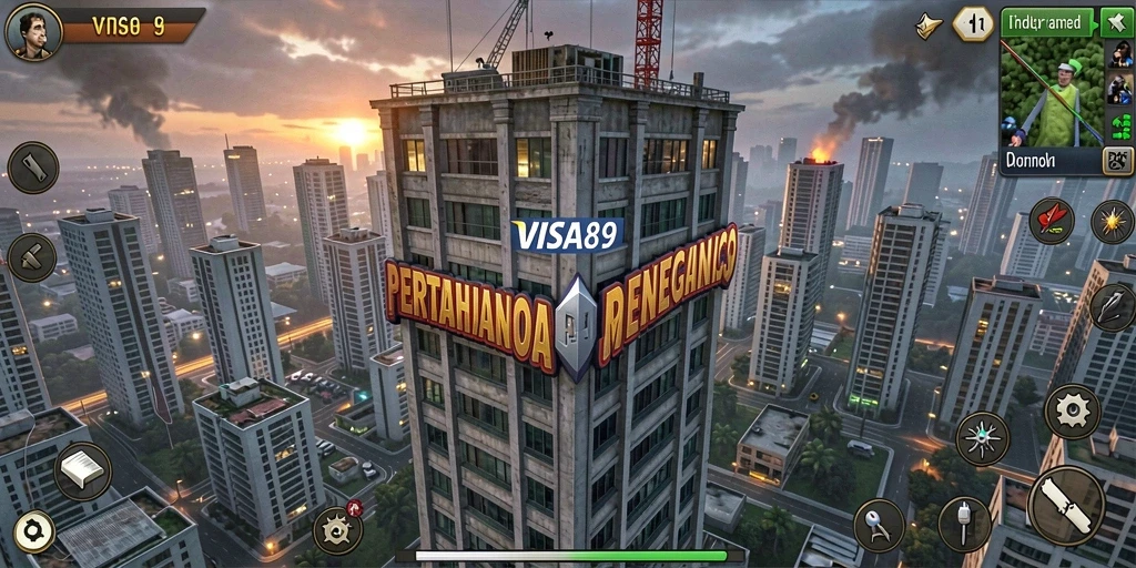 Tampilan menara dan strategi seru dalam game Tower Defense.