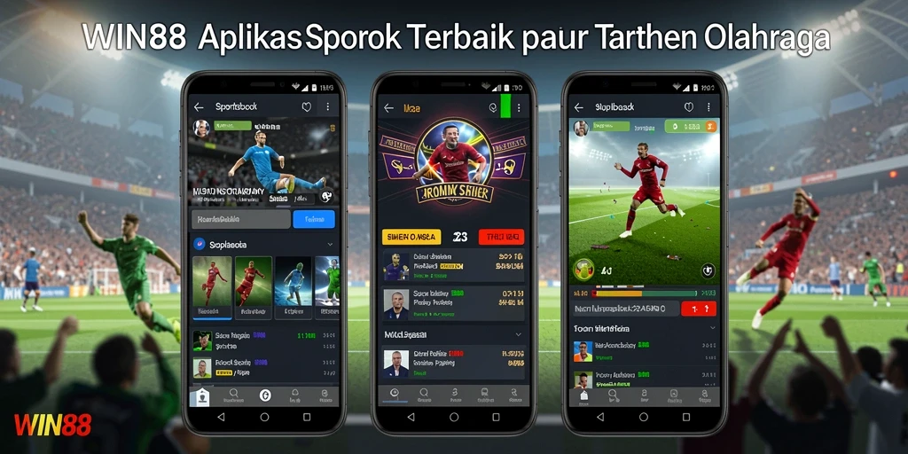 Tampilan gameplay <strong>WIN88</strong> saat memasang taruhan olahraga.
