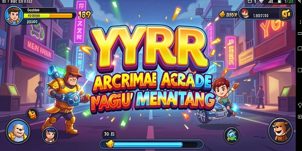 Gameplay dinamis dan menantang dalam YYRR yang penuh warna.